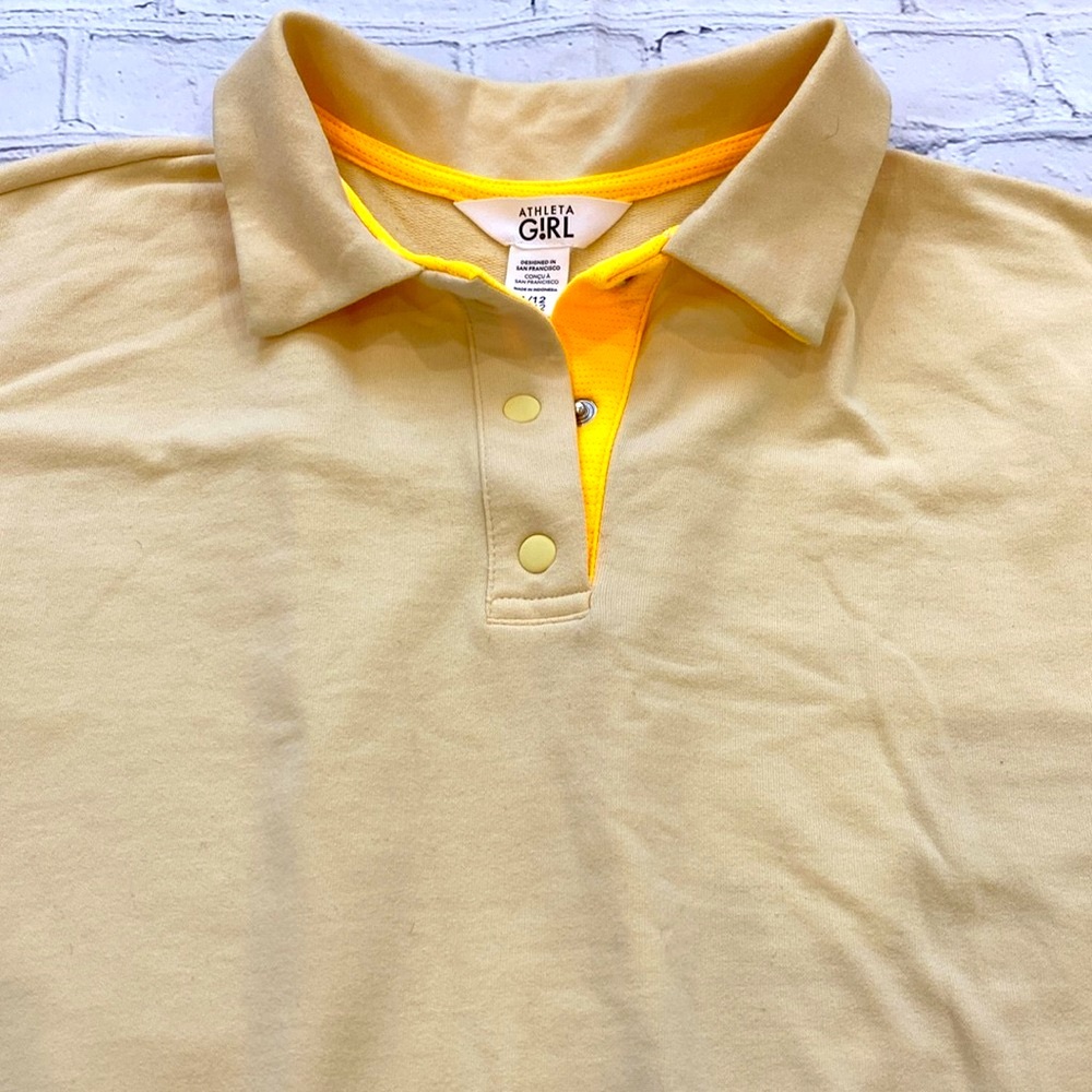 Athleta Girl Retrochill Oversized MIDI Polo Shirt - Picture 3 of 13